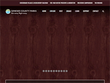Tablet Screenshot of geneseecountyparks.org